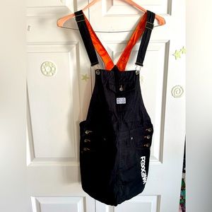 Fingercroxx overall dress in black